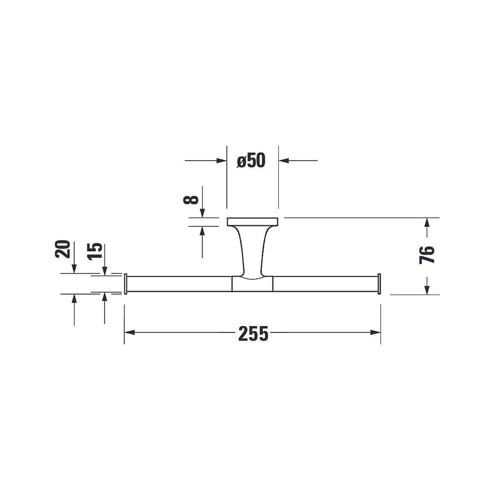 Duravit Starck T Toilettenpapierhalter, Papierrollenhalter 255x255x50mm, Gold polie... DURAVIT-0099383400 4067116086874 (Abb. 6)