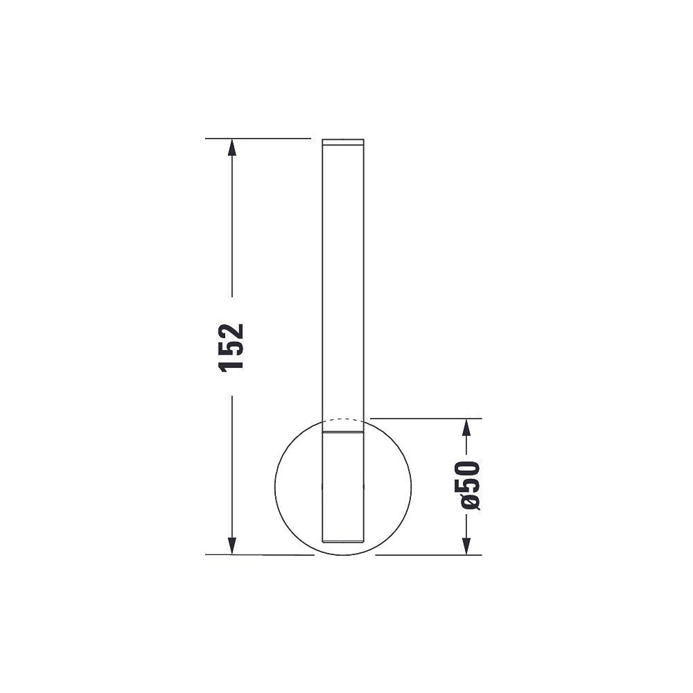Duravit Starck T Ersatzrollenhalter 50x50x152mm, Edelstahl gebürstet... DURAVIT-0099397000 4067116086850 (Abb. 4)