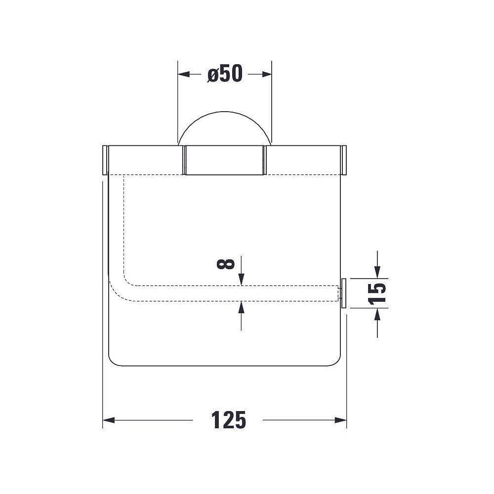 Duravit Starck T Toilettenpapierhalter, Papierrollenhalter 83x125x131mm, Edelstahl ... DURAVIT-0099407000 4067116086829 (Abb. 5)