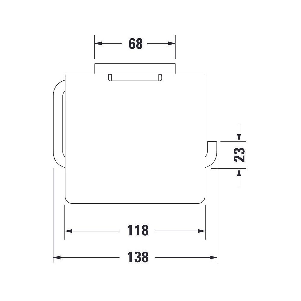 Duravit Karree Toilettenpapierhalter, Papierrollenhalter 138x138x115mm, Chrom... DURAVIT-0099551000 4021534901119 (Abb. 21)