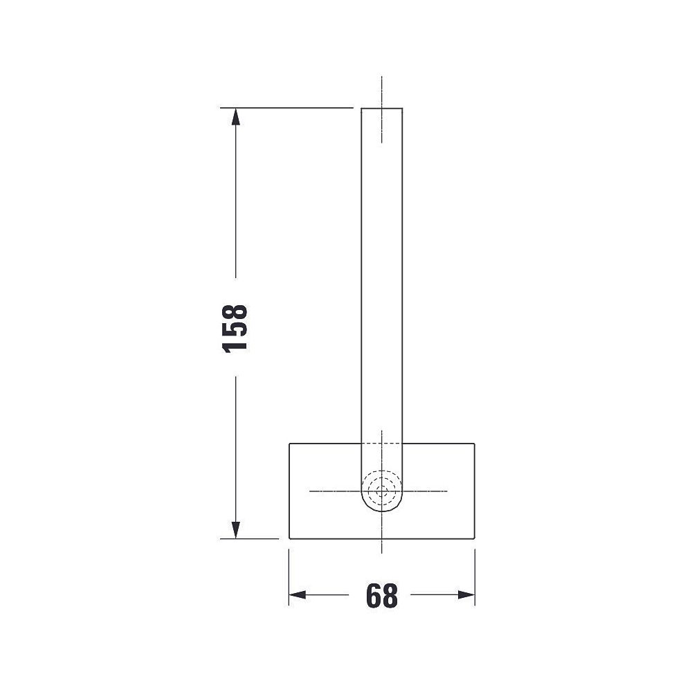 Duravit Karree Ersatzrollenhalter 68x68x158mm, Chrom... DURAVIT-0099561000 4021534901140 (Abb. 9)