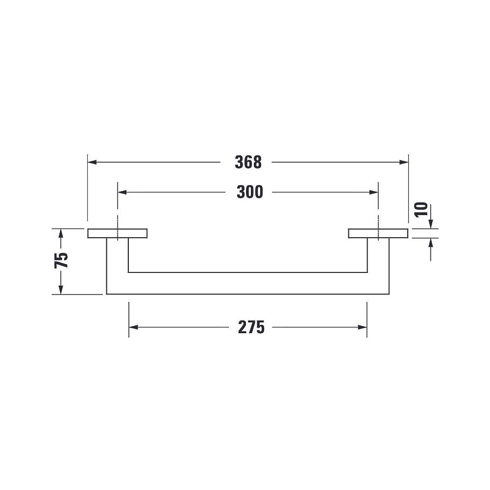 Duravit Karree Wannengriff 368x75x35mm, Chrom... DURAVIT-0099631000 4021534901188 (Abb. 9)