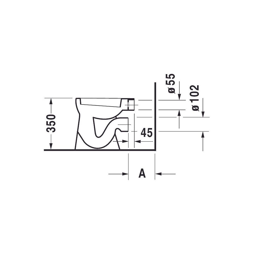 Duravit Design Classics Stand WC 390x300x350mm, Weiß Hochglanz, 6l, Flachspüler, of... DURAVIT-0106090000 4021534061806 (Abb. 4)