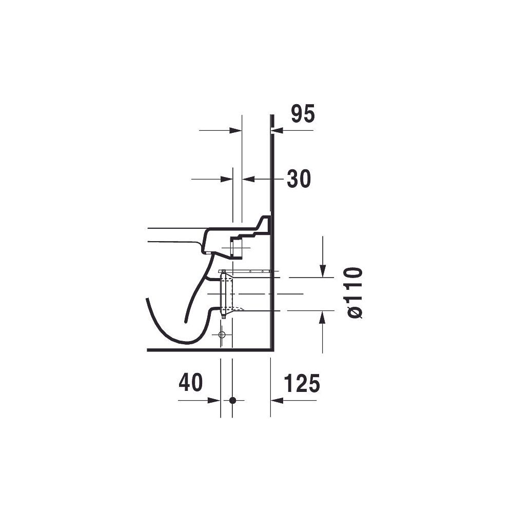 Duravit Starck 3 Stand WC 560x360x430mm, Weiß Hochglanz, 6l, Tiefspüler, geschlosse... DURAVIT-0124090000 4021534223792 (Abb. 3)