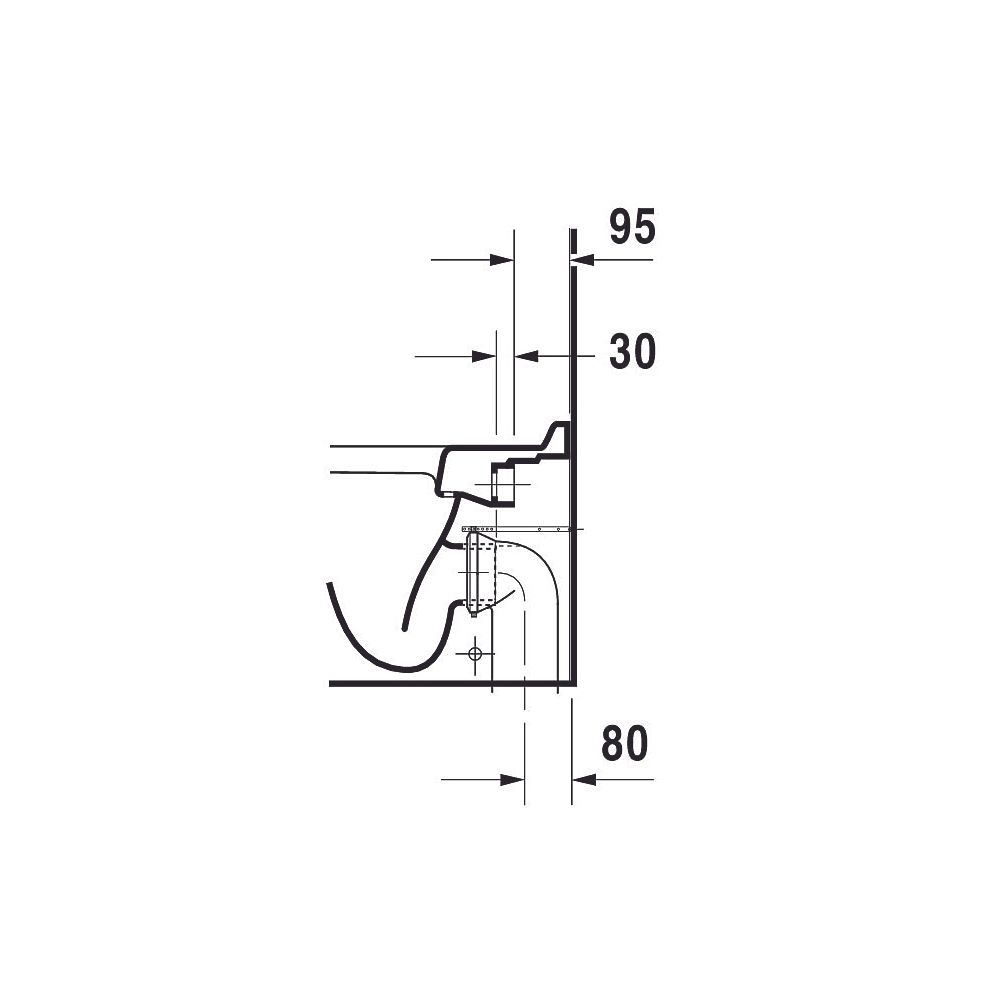 Duravit Starck 3 Stand WC 560x360x430mm, Weiß Hochglanz, 6l, Tiefspüler, geschlosse... DURAVIT-0124090000 4021534223792 (Abb. 5)