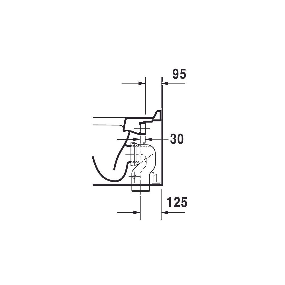 Duravit Starck 3 Stand WC 560x360x430mm, Weiß Hochglanz, 6l, Tiefspüler, geschloss... DURAVIT-0124090000 4021534223792 (Abb. 10)