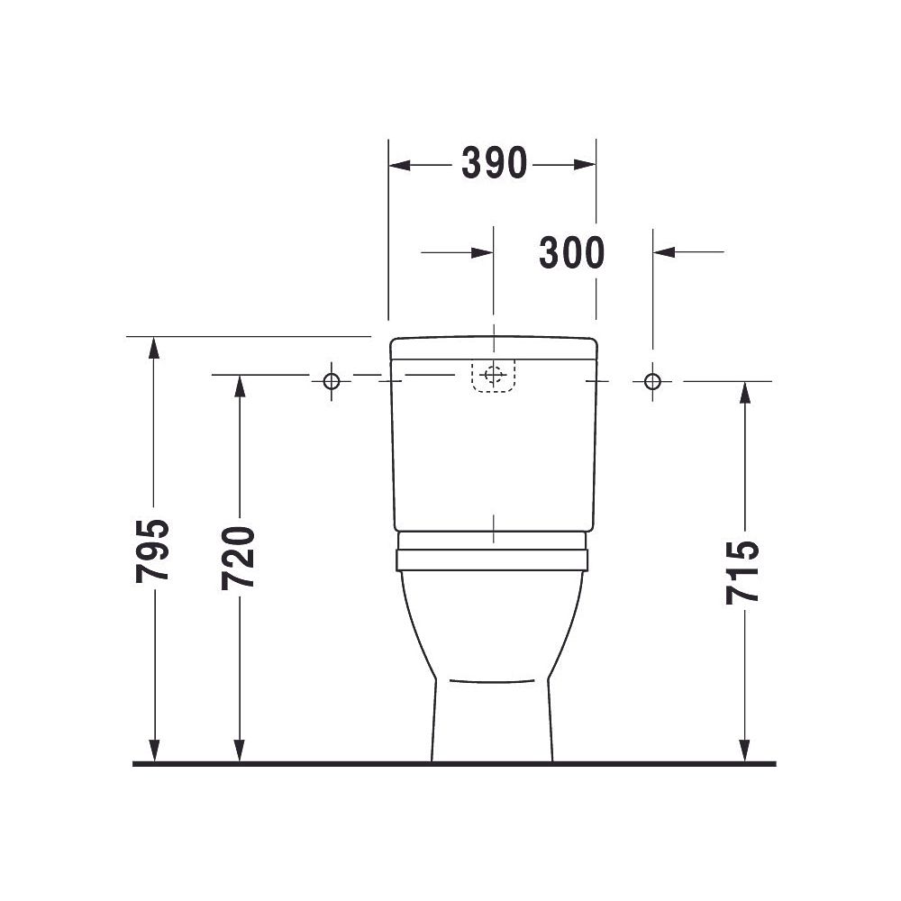 Duravit Starck 3 Stand WC für Kombination 655x370x430mm, Weiß Hochglanz, 6l, Tiefsp... DURAVIT-0126010000 4021534223976 (Abb. 5)