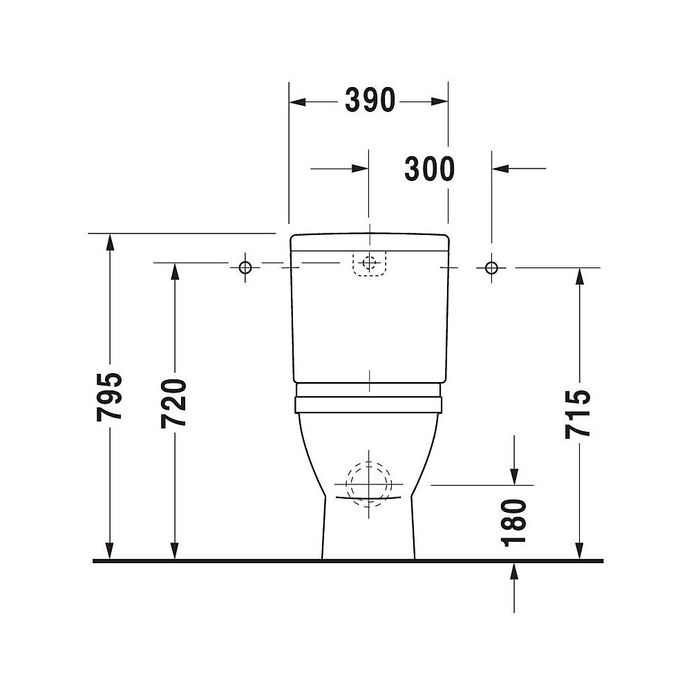 Duravit Starck 3 Stand WC für Kombination 655x370x430mm, Weiß Hochglanz, WonderGli... DURAVIT-01260900001 4021534224027 (Abb. 4)