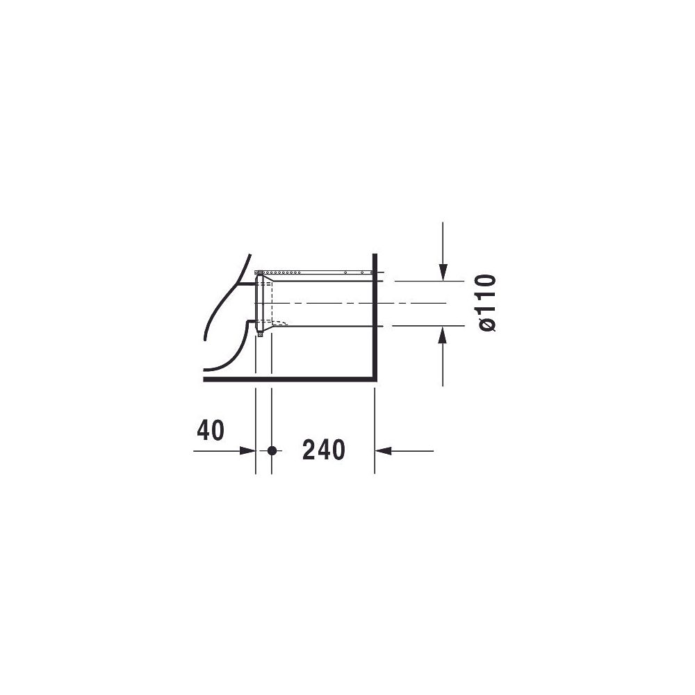 Duravit Starck 3 Stand WC für Kombination 660x370x430mm, Weiß Hochglanz, 6l, Tiefsp... DURAVIT-0128090000 4021534224096 (Abb. 5)