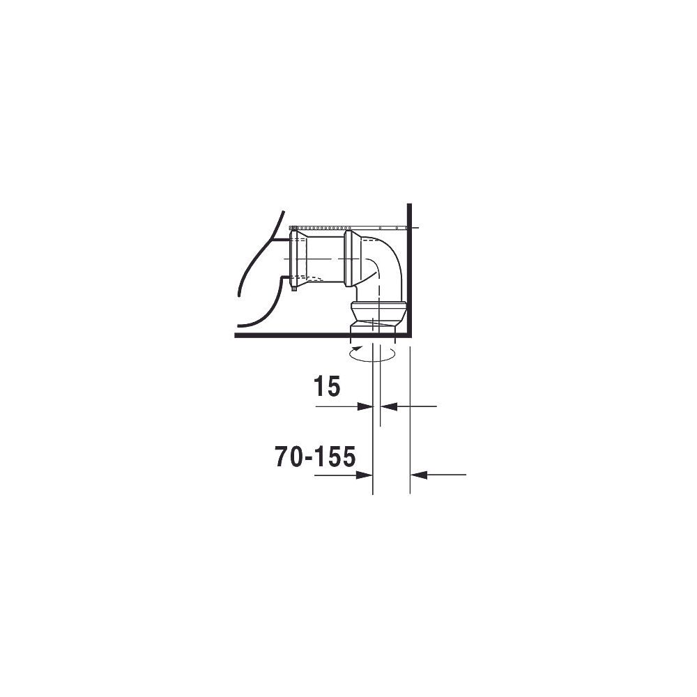 Duravit Starck 3 Stand WC für Kombination 660x370x430mm, Weiß Hochglanz, 6l, Tiefsp... DURAVIT-0128090000 4021534224096 (Abb. 8)