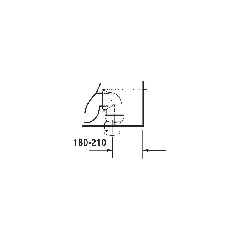 Duravit Starck 3 Stand WC für Kombination 660x370x430mm, Weiß Hochglanz, 6l, Tiefsp... DURAVIT-0128090000 4021534224096 (Abb. 9)