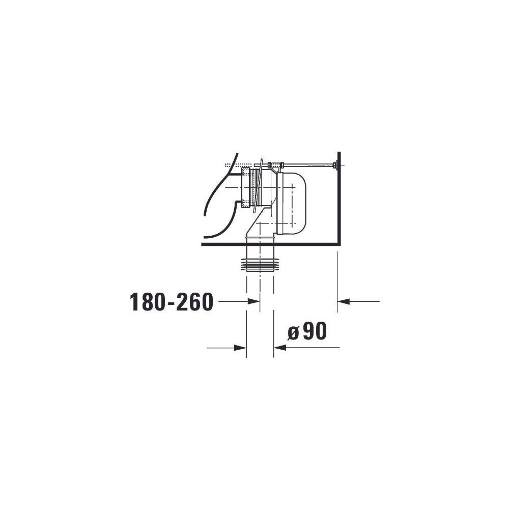 Duravit Starck 3 Stand WC für Kombination 660x370x430mm, Weiß Hochglanz, 6l, Tiefs... DURAVIT-0128090000 4021534224096 (Abb. 10)