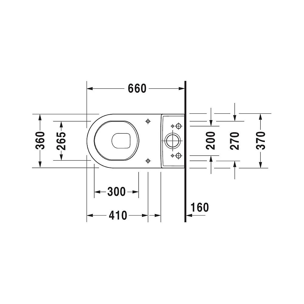 Duravit Starck 3 Stand WC für Kombination 660x370x430mm, Weiß Hochglanz, 6l, Tiefs... DURAVIT-0128090000 4021534224096 (Abb. 12)