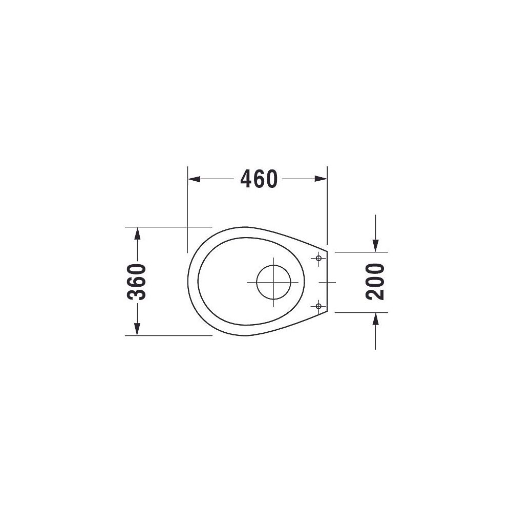 Duravit Design Classics Stand WC 460x360x420mm, Weiß Hochglanz, Wasserlos, senkrech... DURAVIT-0180010000 4021534063718 (Abb. 2)