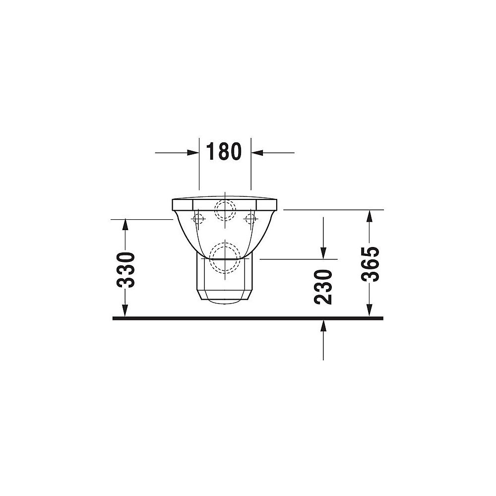 Duravit Serie 1930 Wand-WC 585x355x345mm, Weiß Hochglanz, 6l, WonderGliss, Tiefsp... DURAVIT-01820900001 4021534174933 (Abb. 12)