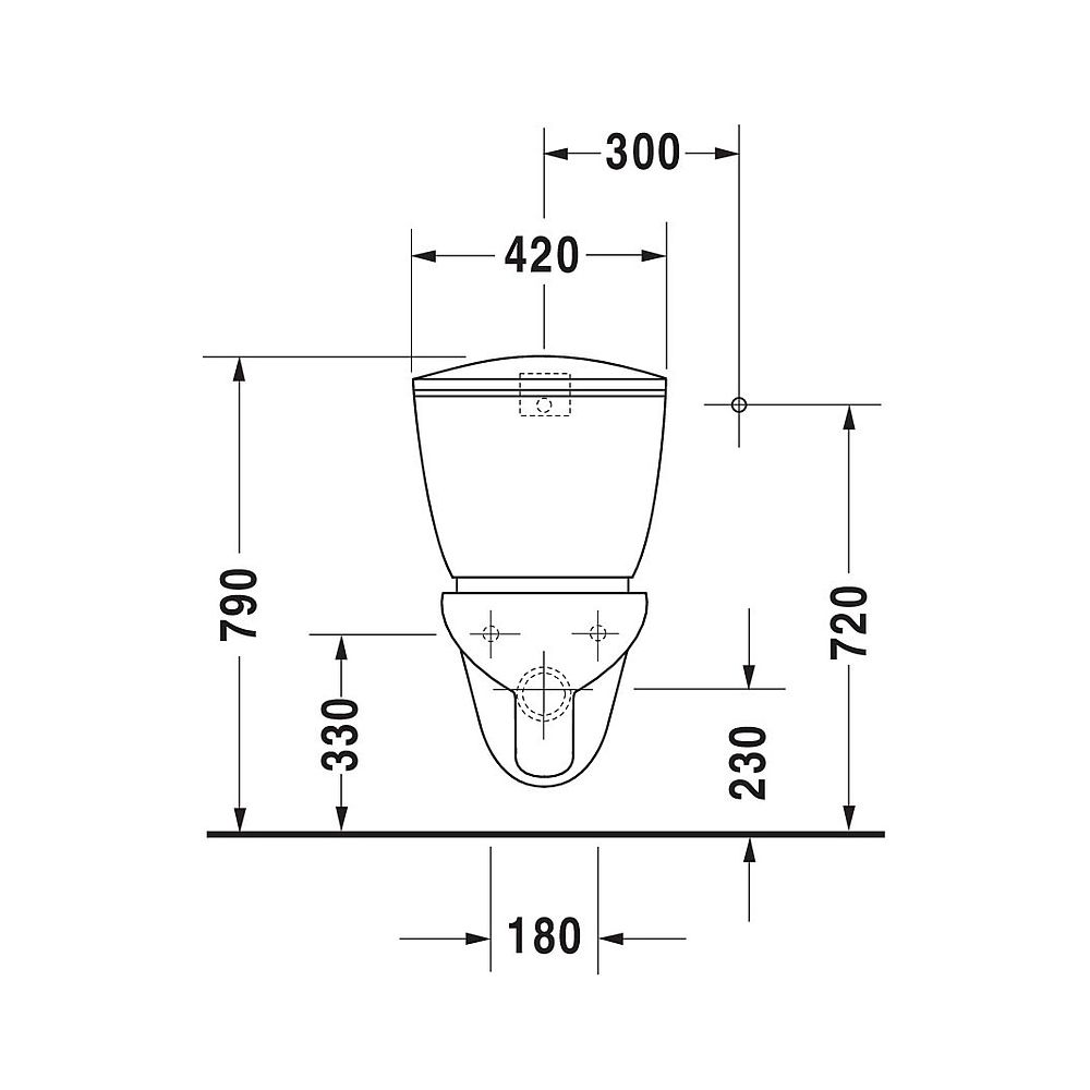 Duravit Design Classics Wand-WC 650x365x360mm, Weiß Hochglanz, 6l, Tief- und Flachs... DURAVIT-0195090000 4021534065231 (Abb. 4)