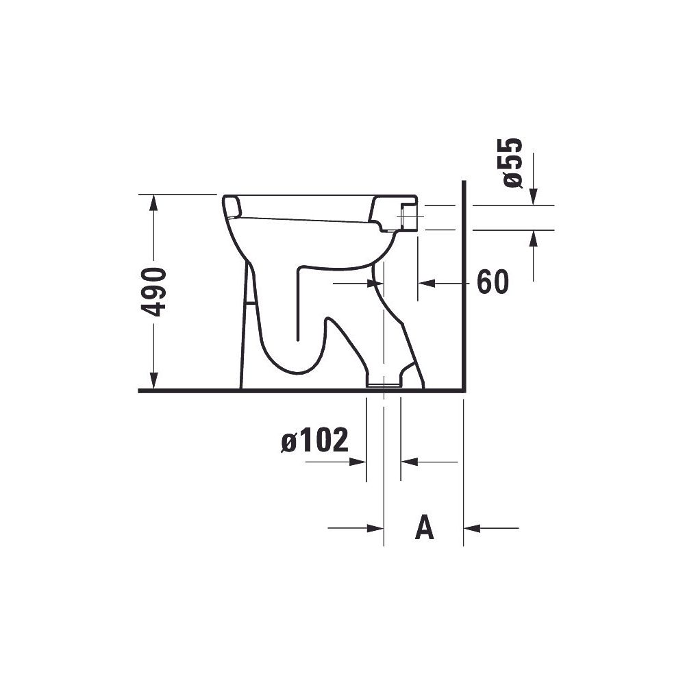 Duravit Design Classics Stand WC 505x360x490mm, Weiß Hochglanz, 6l, Flachspüler, ge... DURAVIT-0212010000 4021534066849 (Abb. 3)