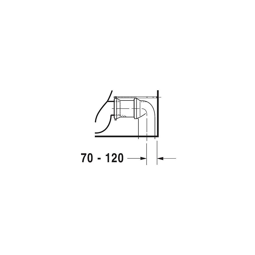 Duravit Starck 1 Stand WC für Kombination 640x415x385mm, Weiß Hochglanz, 4,5l, Tief... DURAVIT-0233090064 4021534713323 (Abb. 3)