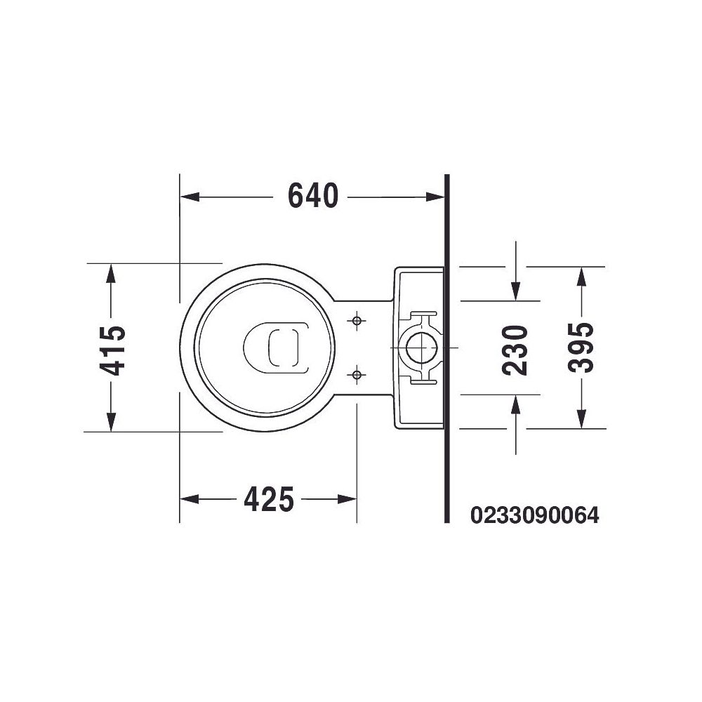 Duravit Starck 1 Stand WC für Kombination 640x415x385mm, Weiß Hochglanz, 4,5l, Tie... DURAVIT-0233090064 4021534713323 (Abb. 10)
