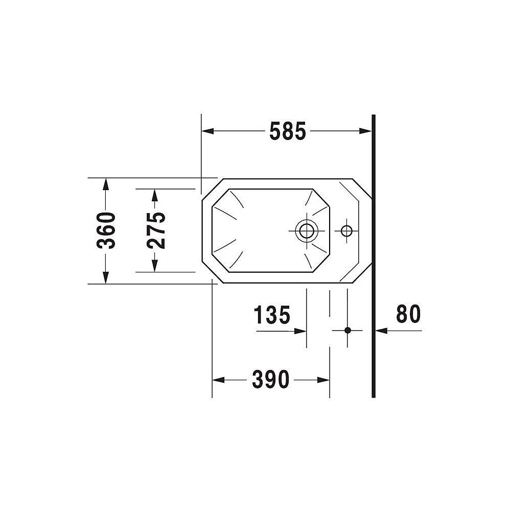 Duravit Serie 1930 Wandbidet 585x360x345mm, Weiß Hochglanz, WonderGliss, 1 HL, mit... DURAVIT-02661000001 4021534178924 (Abb. 4)
