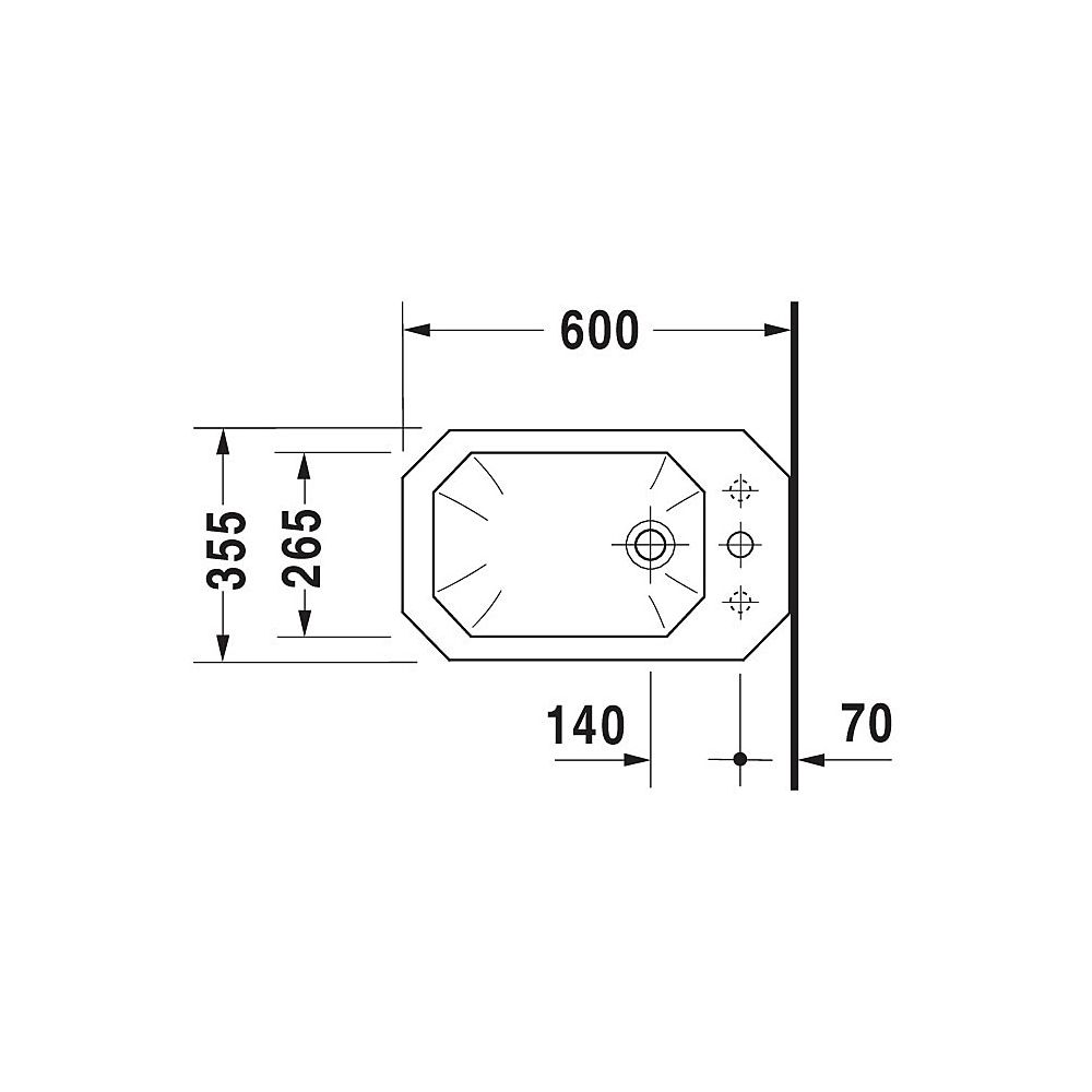 Duravit Serie 1930 Stand Bidet 600x355x390mm, Weiß Hochglanz, 1 HL, mit Überlauf... DURAVIT-0267100000 4021534071331 (Abb. 4)