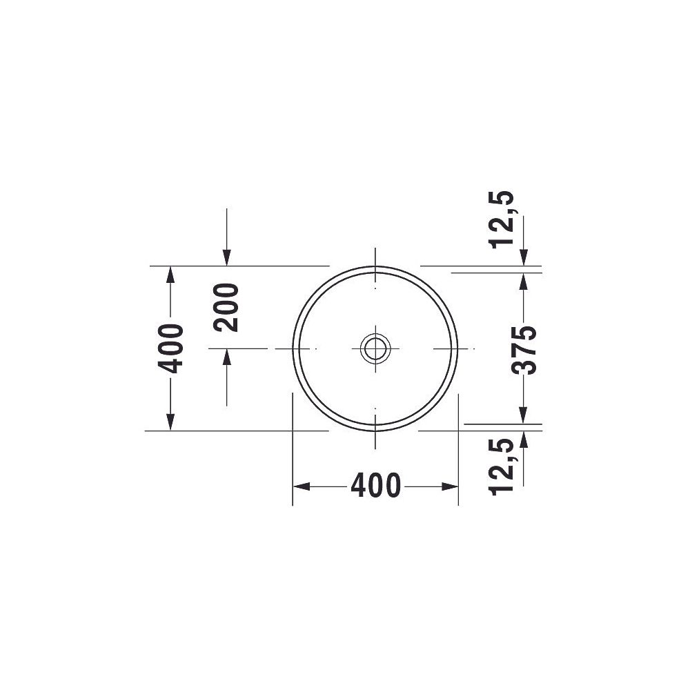 Duravit Architec Einbauwaschtisch 400x400x145mm, Weiß Hochglanz, ohne HLB/Überlauf,... DURAVIT-0319370000 4021534298103 (Abb. 6)