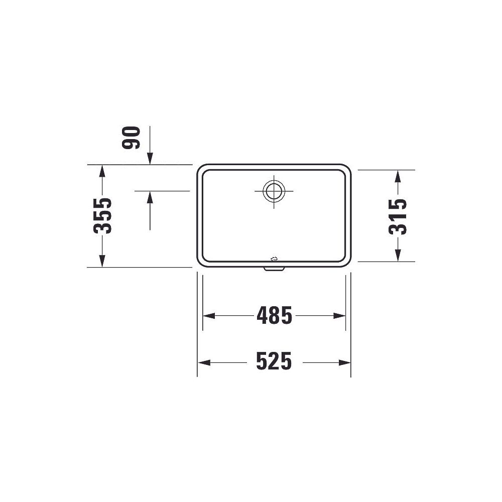 Duravit Vero Einbauwaschtisch 315x485x160mm, Weiß Hochglanz, ohne HLB, mit Überlauf... DURAVIT-0330480000 4021534317682 (Abb. 6)