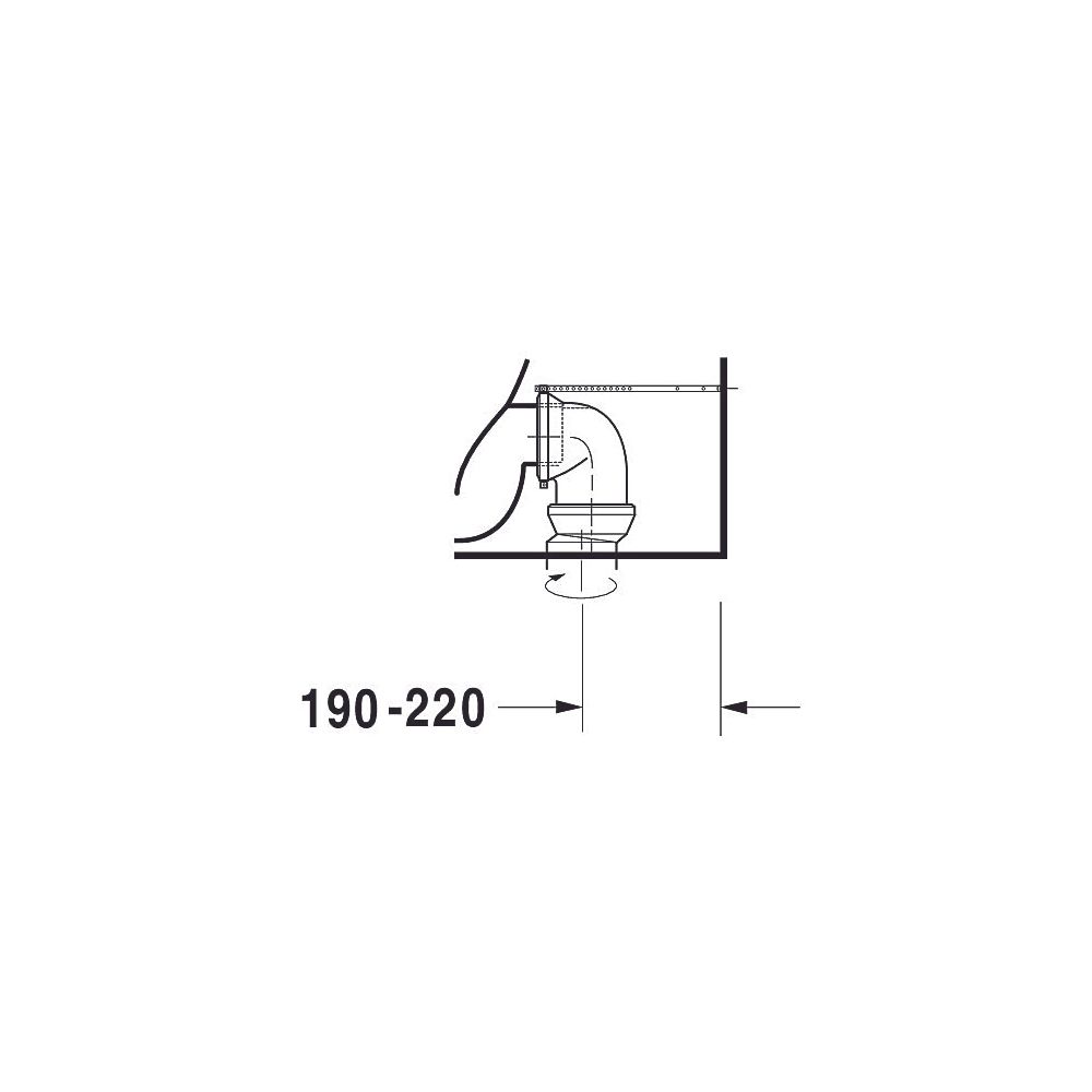Duravit Starck 3 Stand WC für Kombination 735x435x435mm, Weiß Hochglanz, 6l, Tiefsp... DURAVIT-2104090000 4021534346842 (Abb. 6)