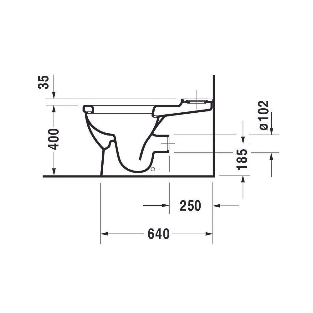 Duravit Starck 3 Stand WC für Kombination 735x435x435mm, Weiß Hochglanz, 6l, Tiefsp... DURAVIT-2104090000 4021534346842 (Abb. 9)