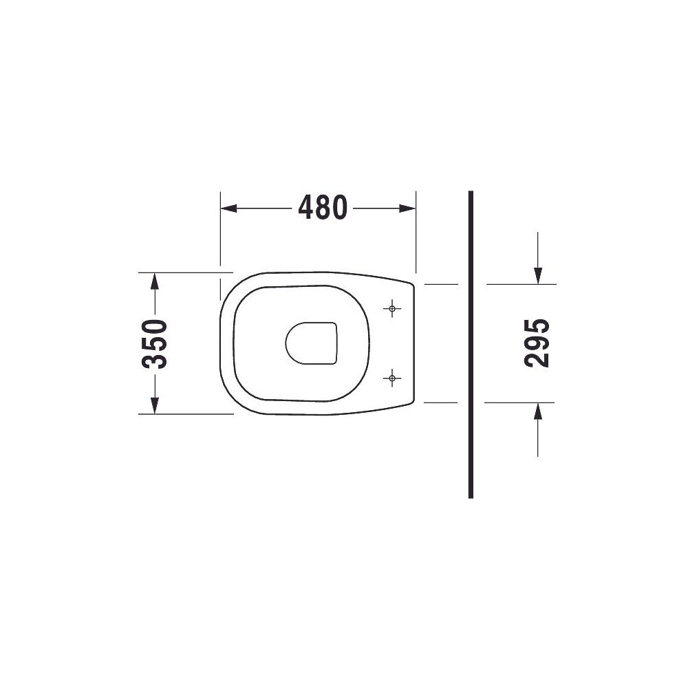 Duravit D-Code Stand WC 480x350x385mm, Weiß Hochglanz, 6l, Tiefspüler, halb offen, ... DURAVIT-2108090000 4021534344244 (Abb. 3)
