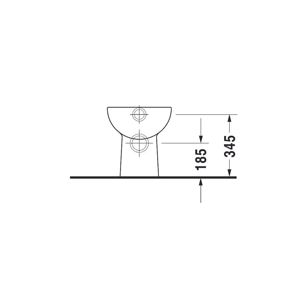 Duravit D-Code Stand WC 480x350x385mm, Weiß Hochglanz, 6l, Tiefspüler, halb offen, ... DURAVIT-2108090000 4021534344244 (Abb. 5)