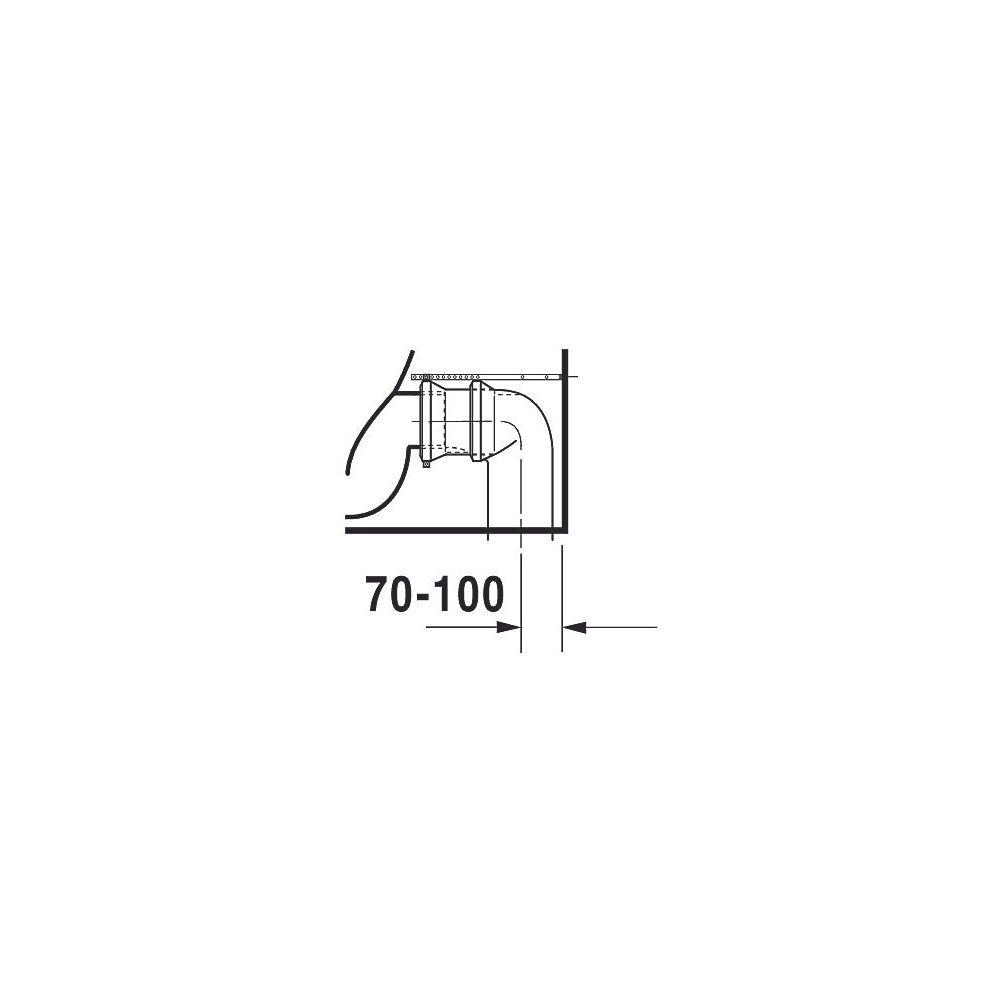 Duravit Happy D.2 Stand WC für Kombination 630x365x415mm, Weiß HG, HygieneGlaze, 4,... DURAVIT-2134092000 4053424325606 (Abb. 3)