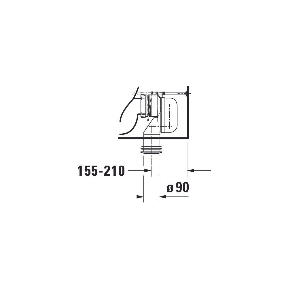 Duravit Happy D.2 Stand WC für Kombination 630x365x415mm, Weiß HG, HygieneGlaze, 4,... DURAVIT-2134092000 4053424325606 (Abb. 7)