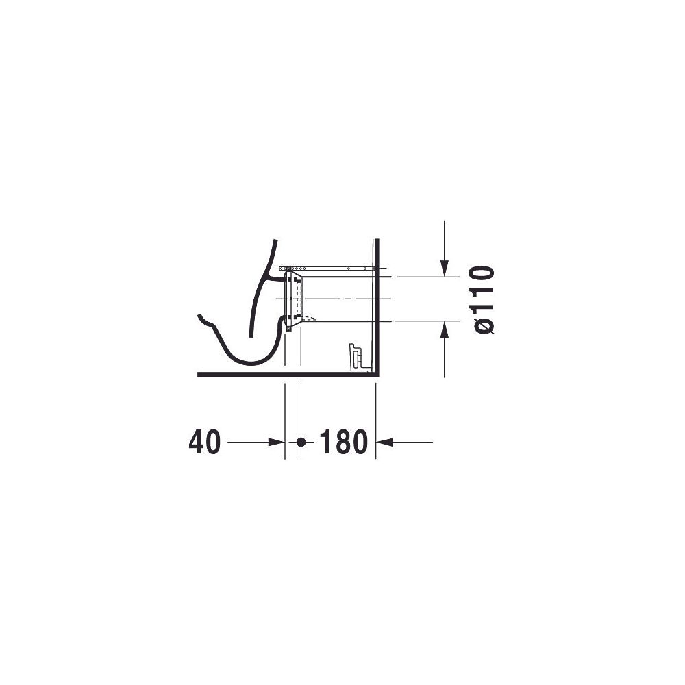 Duravit Darling New Stand WC für Kombination 630x370x415mm, Weiß Hochglanz, Wonder... DURAVIT-21380900001 4021534606229 (Abb. 4)