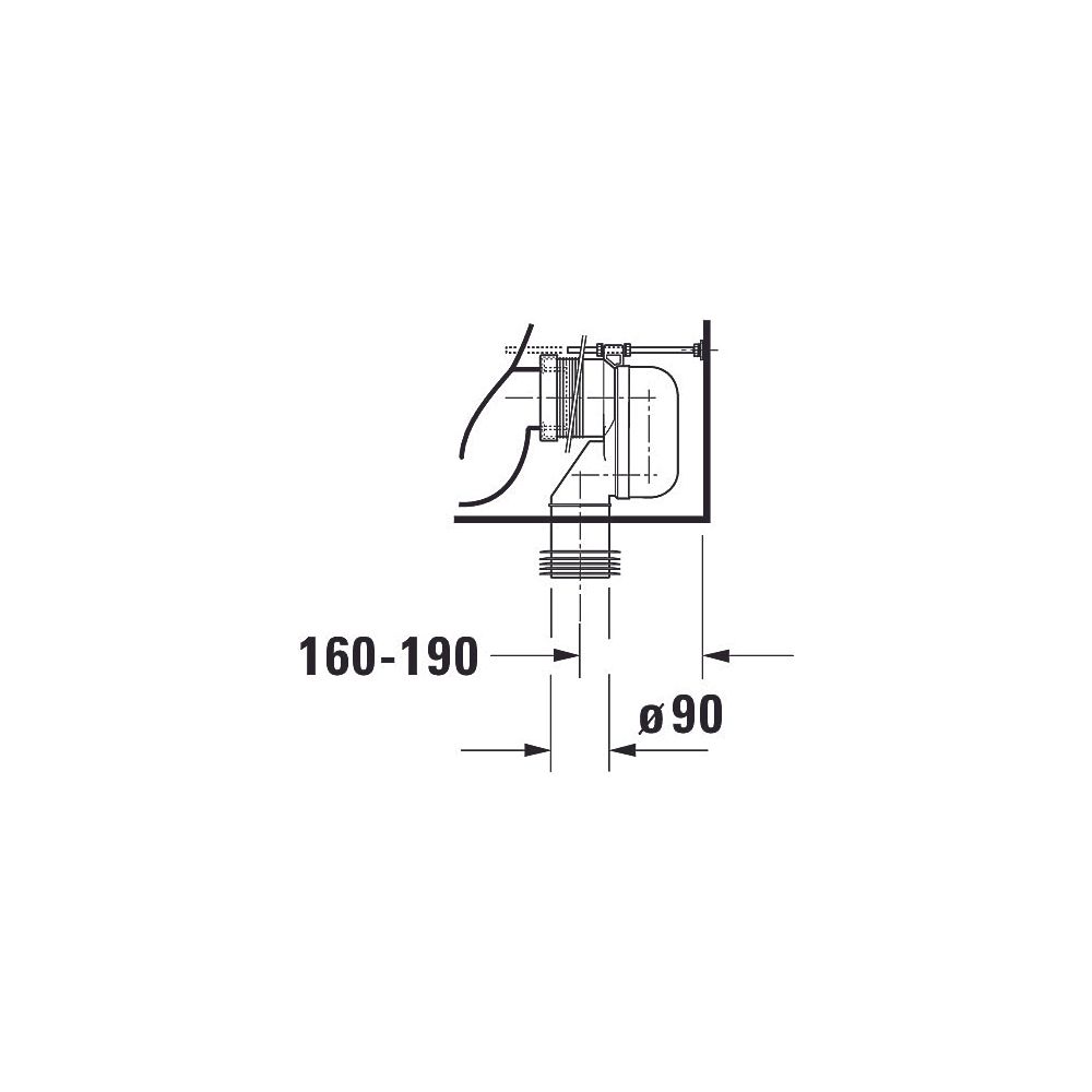 Duravit Darling New Stand WC für Kombination 630x370x415mm, Weiß Hochglanz, Wonder... DURAVIT-21380900001 4021534606229 (Abb. 9)