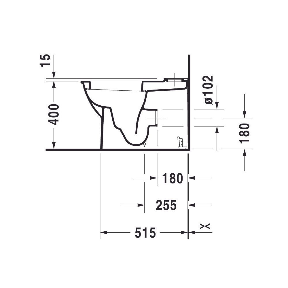 Duravit Darling New Stand WC für Kombination 630x370x415mm, Weiß Hochglanz, Wonde... DURAVIT-21380900001 4021534606229 (Abb. 11)