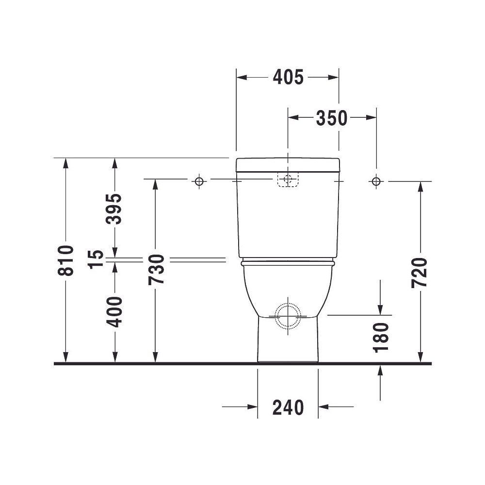 Duravit Darling New Stand WC für Kombination 630x370x415mm, Weiß Hochglanz, Wonde... DURAVIT-21380900001 4021534606229 (Abb. 14)