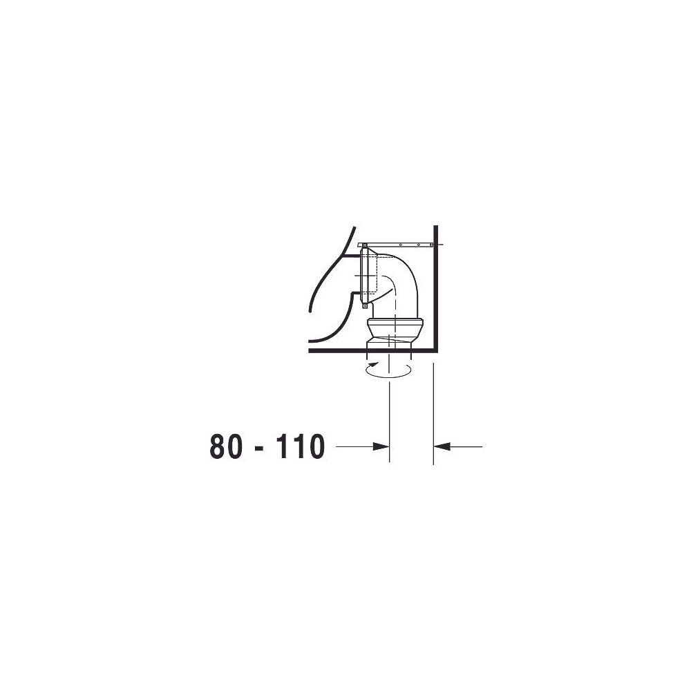 Duravit Darling New Stand WC 570x360x400mm, Weiß Hochglanz, Back to wall, 4,5l, Tie... DURAVIT-2139090000 4021534606199 (Abb. 4)