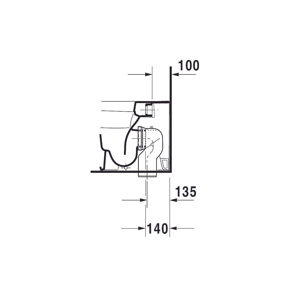 Duravit DuraStyle Stand WC 575x370x400mm, Weiß Hochglanz, HygieneGlaze, Back to wal... DURAVIT-2150092000 4053424325750 (Abb. 8)