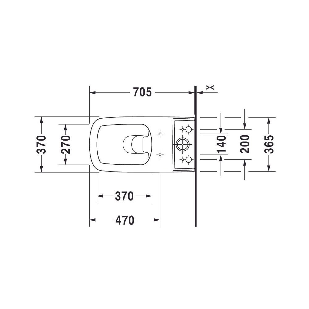Duravit DuraStyle Stand WC für Kombination 705x370x420mm, Weiß Hochglanz, 4,5l, Ti... DURAVIT-2156090000 4021534854569 (Abb. 13)