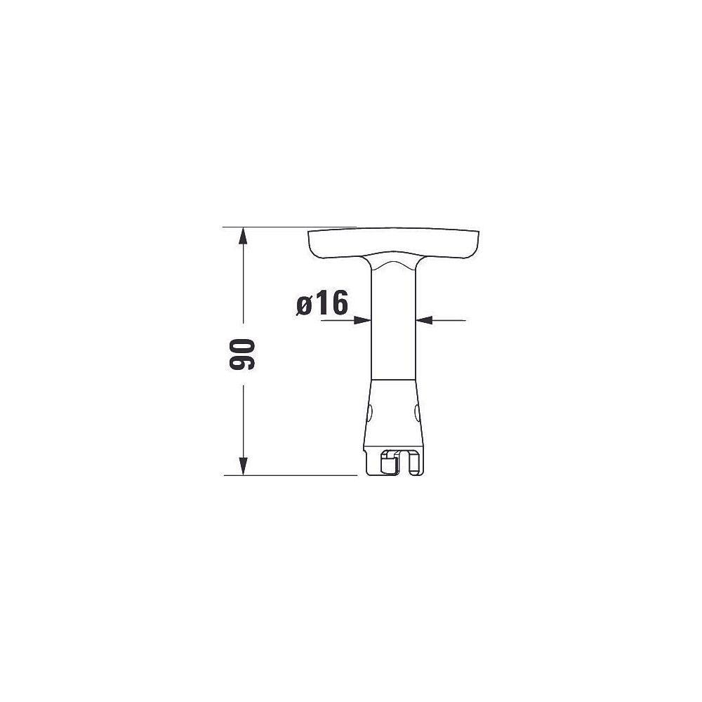 Duravit Serviceschlüssel für Urinal Dry... DURAVIT-1003440000 4021534848155 (Abb. 3)