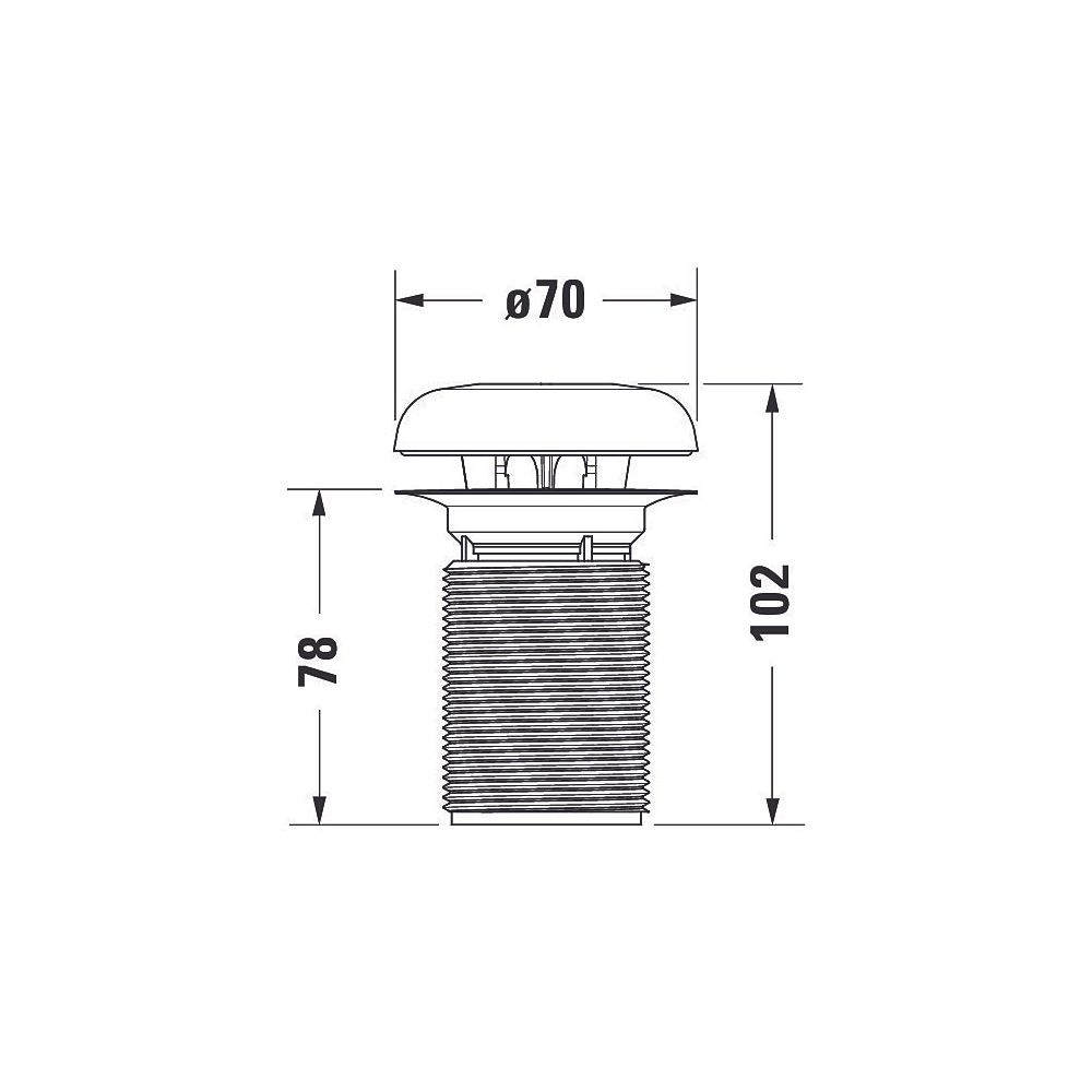 Duravit Geruchsverschluss inklusive Key-Ring für Urinal 280830, Ersatzteil Ablaufga... DURAVIT-1003840000 4021534937736 (Abb. 2)