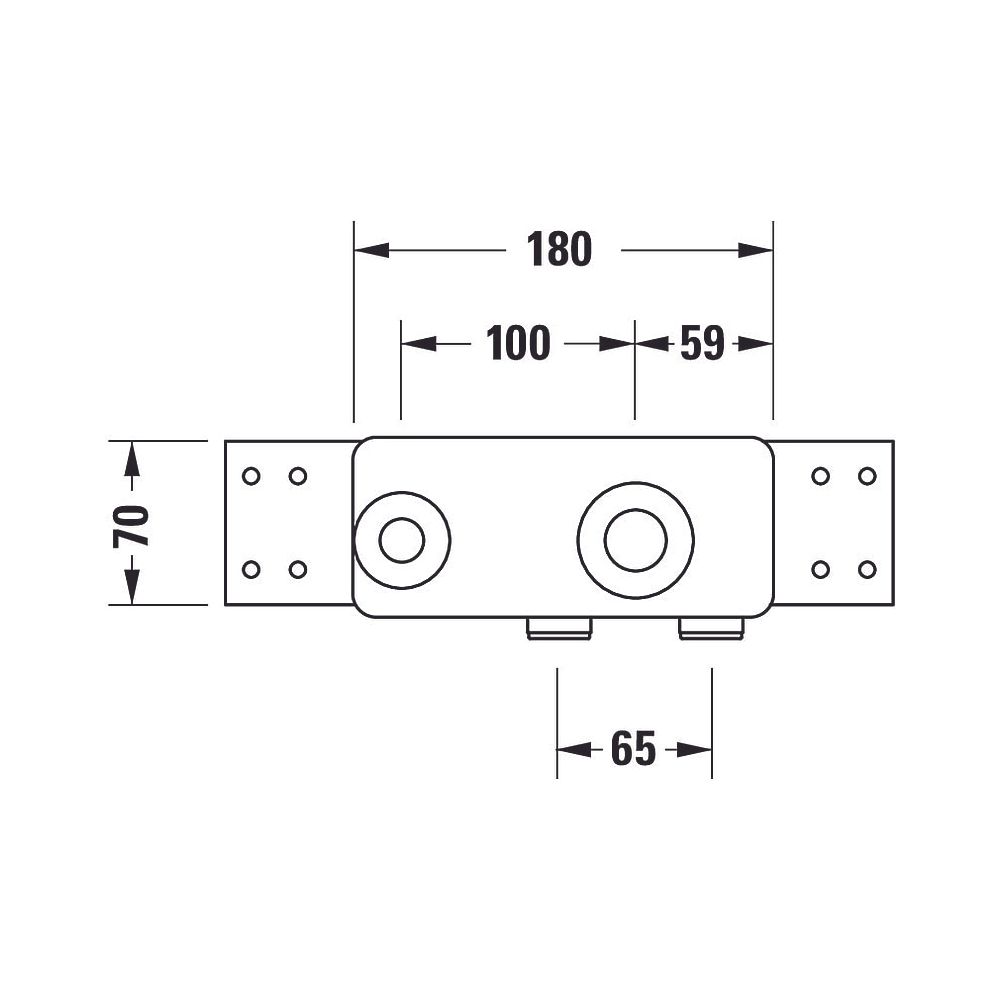 Duravit Grundkörper Unterputz Waschtisch G 1/2"... DURAVIT-GK1900002000 7612158491949 (Abb. 3)