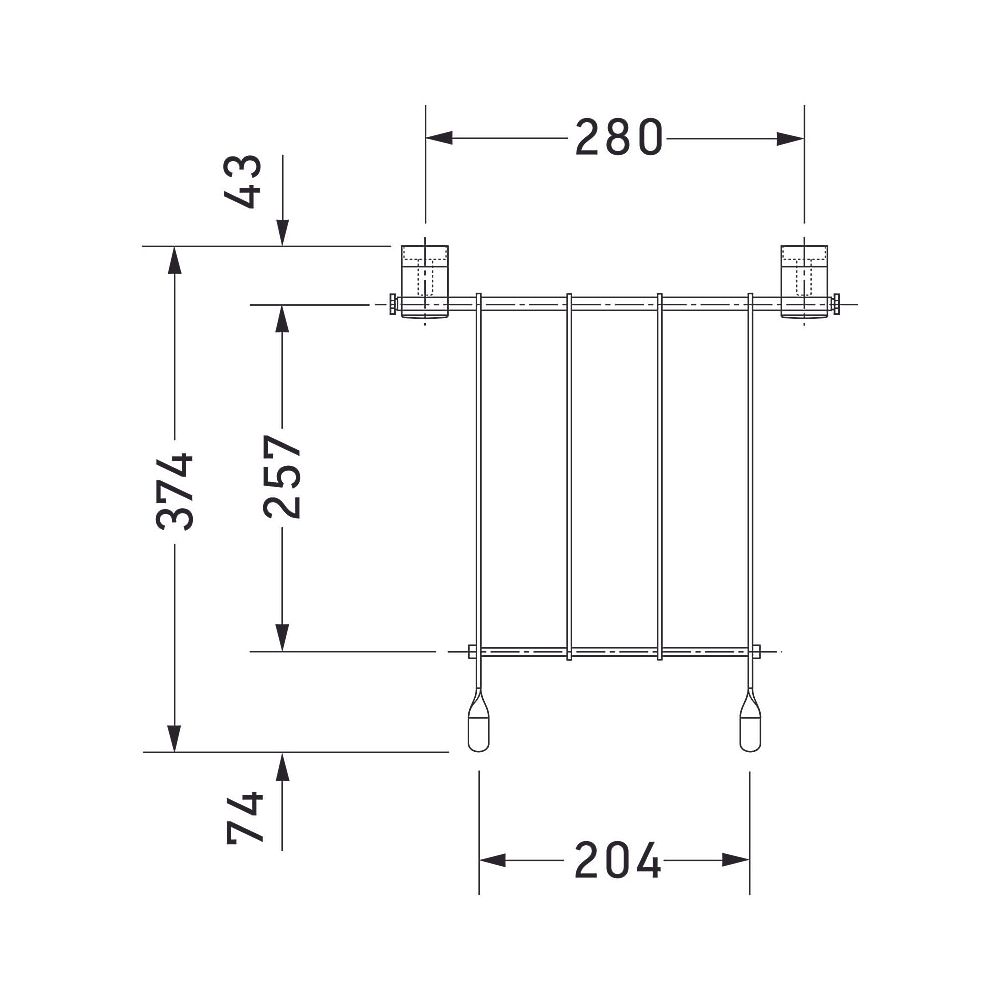 Duravit Starck 3 Klapprost, Oberflächenbehandlung Verchromt... DURAVIT-0050011000 4021534279577 (Abb. 4)