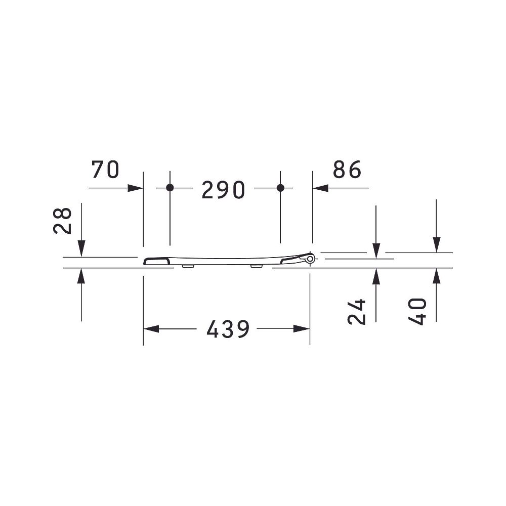 Duravit WC-Sitz, Oval, Weiß Hochglanz 453x46x374mm, mit Absenkautomatik, Edelstahl-... DURAVIT-0064290000 4021534007262 (Abb. 8)