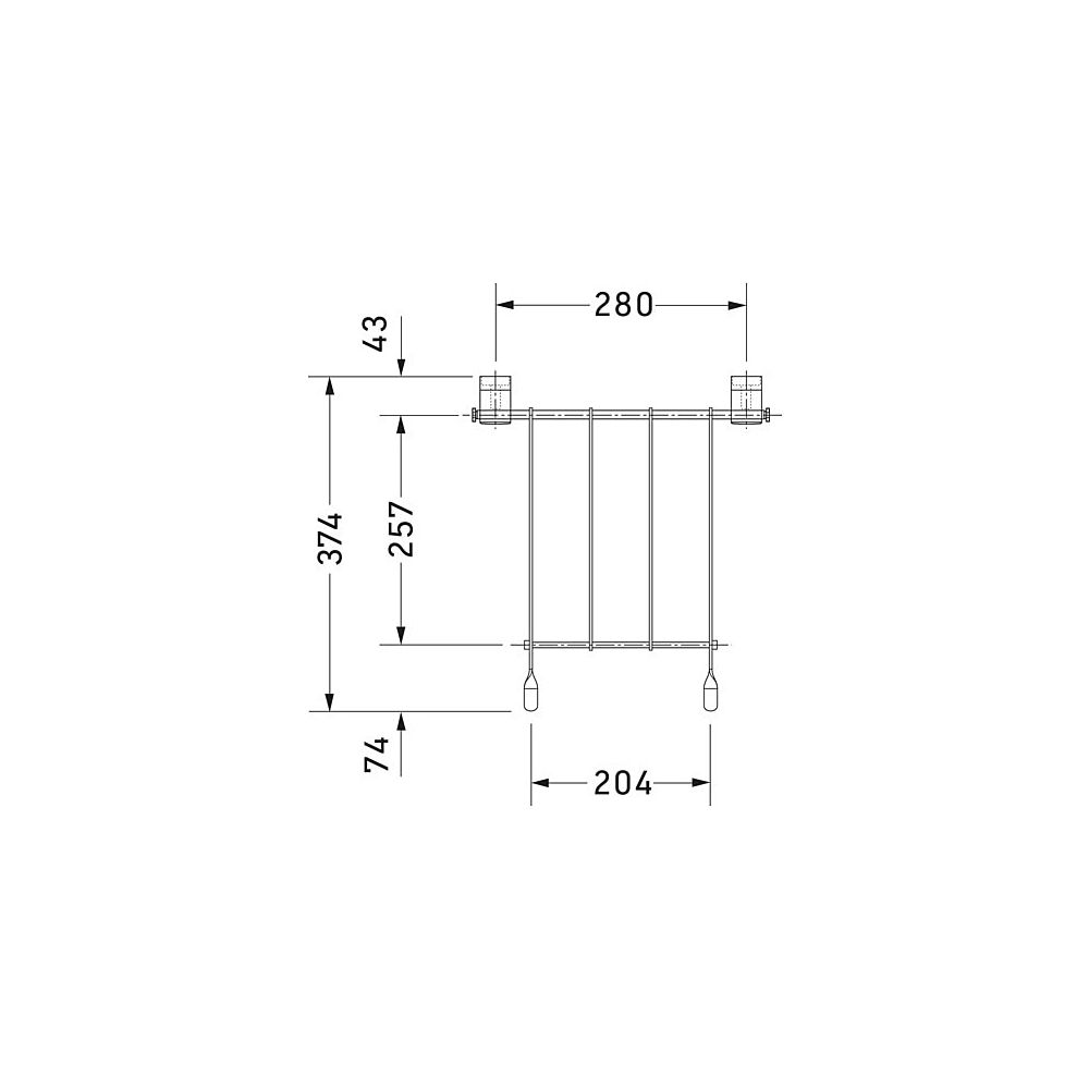 Duravit Starck 3 Klapprost, Oberflächenbehandlung Verchromt... DURAVIT-0050011000 4021534279577 (Abb. 7)