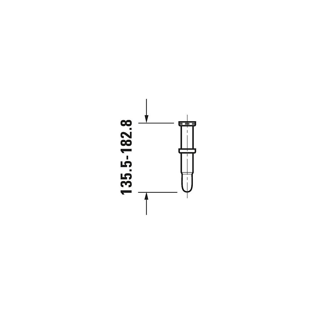 Duravit Röhrensiphon Universal 1 1/4" mit verlängertem Ablaufrohr für Waschtische, ... DURAVIT-0050260000 4021534003370 (Abb. 7)