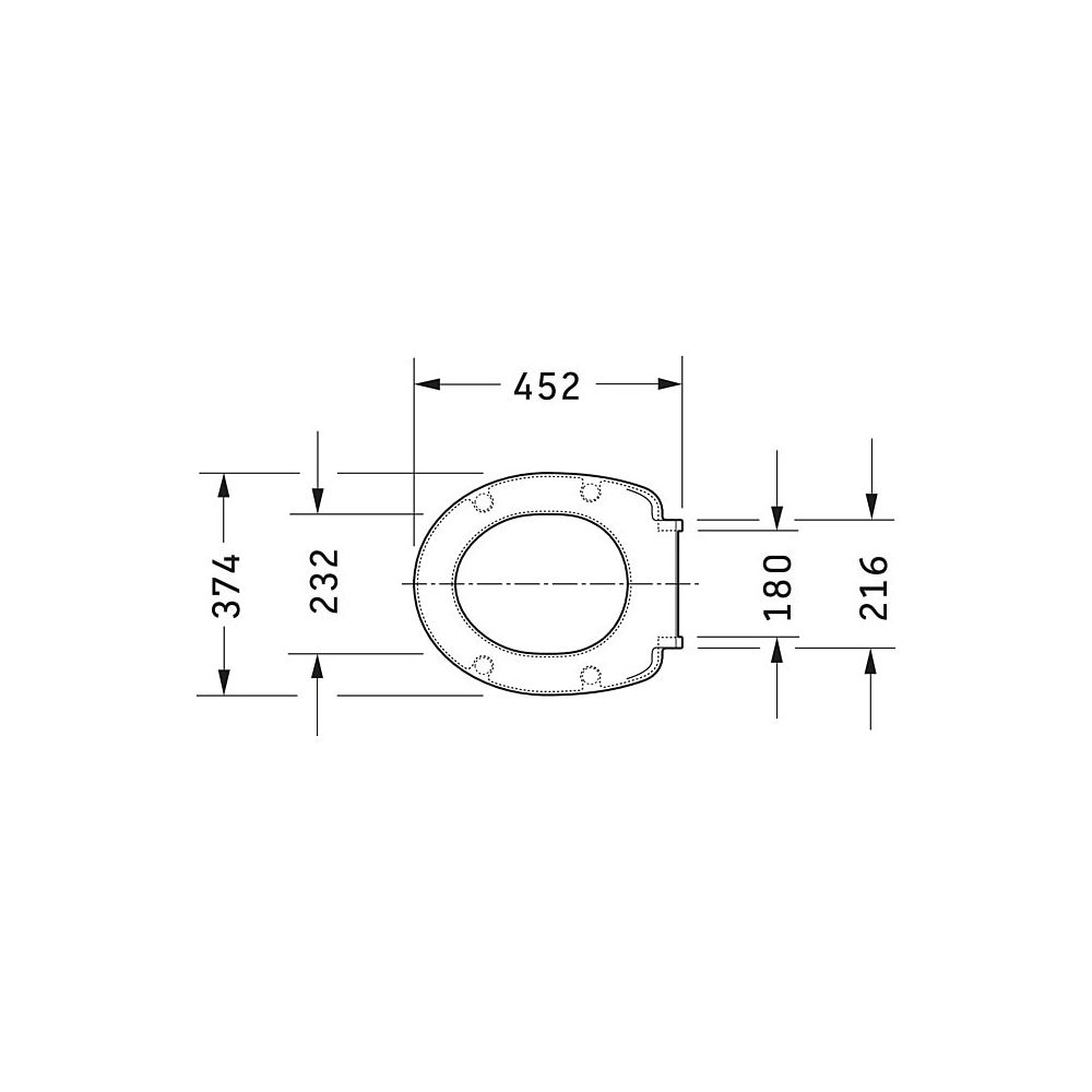 Duravit WC-Sitz, Oval, Weiß Hochglanz 453x46x374mm, mit Absenkautomatik, Edelstahl-... DURAVIT-0064290000 4021534007262 (Abb. 9)