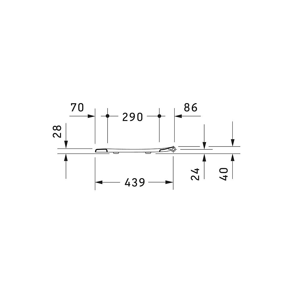 Duravit WC-Sitz, Oval, Weiß Hochglanz 453x46x374mm, mit Absenkautomatik, Edelstahl... DURAVIT-0064290000 4021534007262 (Abb. 11)