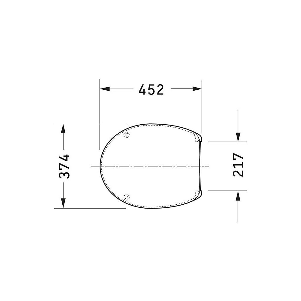 Duravit WC-Sitz, Oval, Weiß Hochglanz 453x46x374mm, mit Absenkautomatik, Edelstahl... DURAVIT-0064290000 4021534007262 (Abb. 12)
